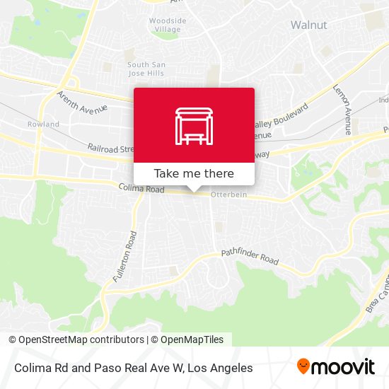 Colima Rd and Paso Real Ave W map