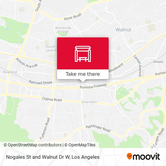 Nogales St and Walnut Dr W map