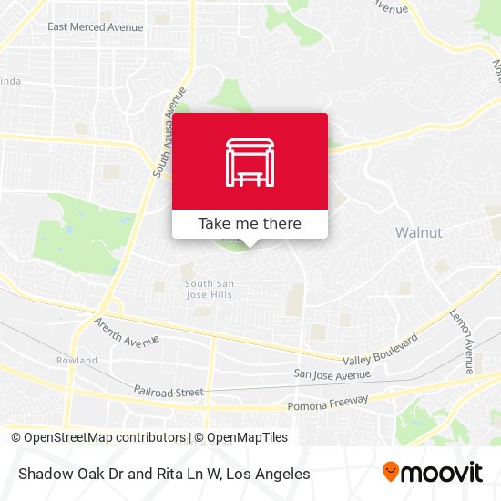 Shadow Oak Dr and Rita Ln W map