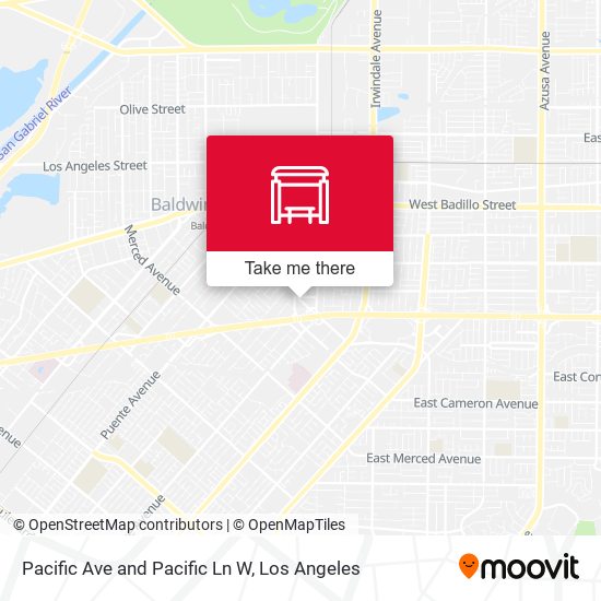 Pacific Ave and Pacific Ln W map