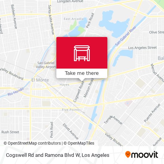 Cogswell Rd and Ramona Blvd W map