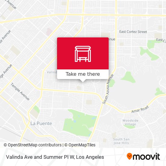 Valinda Ave and Summer Pl W map