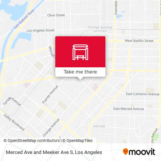 Mapa de Merced Ave and Meeker Ave S
