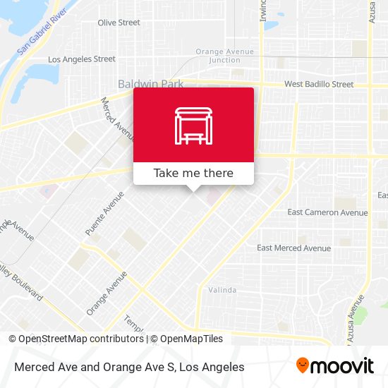 Mapa de Merced Ave and Orange Ave S