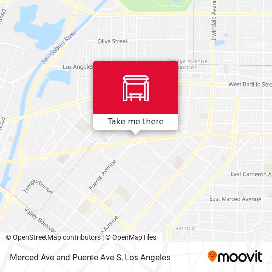 Mapa de Merced Ave and Puente Ave S