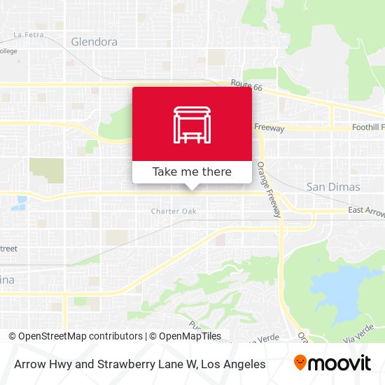 Mapa de Arrow Hwy and Strawberry Lane W