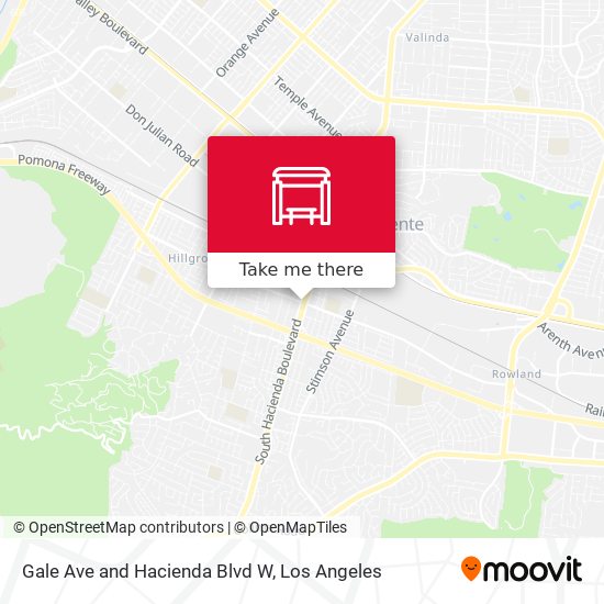Mapa de Gale Ave and Hacienda Blvd W