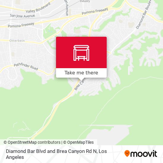 Diamond Bar Blvd and Brea Canyon Rd N map