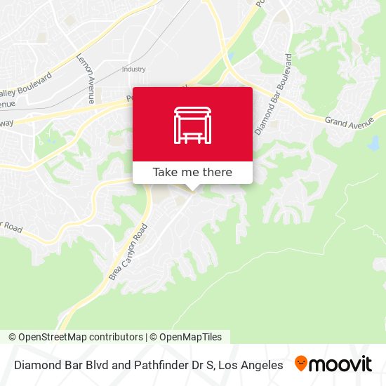 Diamond Bar Blvd and Pathfinder Dr S map