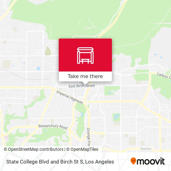 State College Blvd and Birch St S map