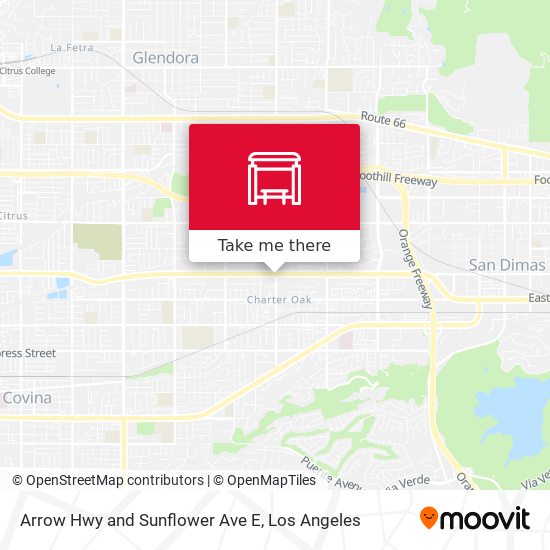 Arrow Hwy and Sunflower Ave E map