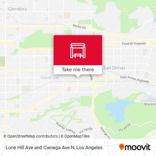 Mapa de Lone Hill Ave and Cienega Ave N