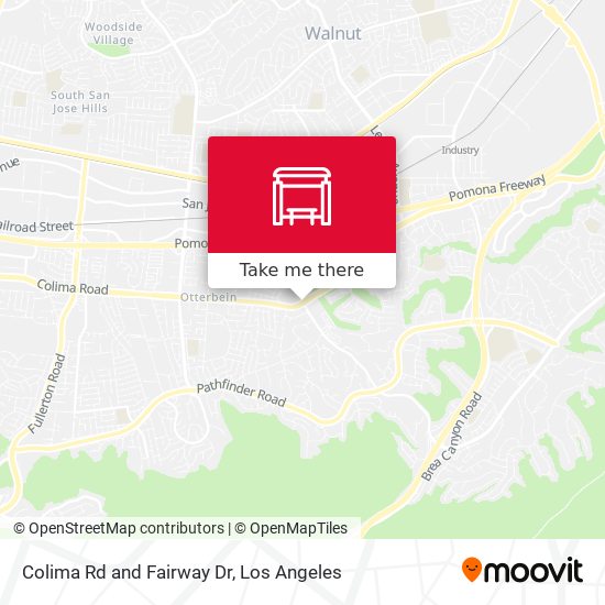 Colima Rd and Fairway Dr map