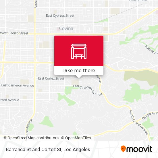 Barranca St and Cortez St map