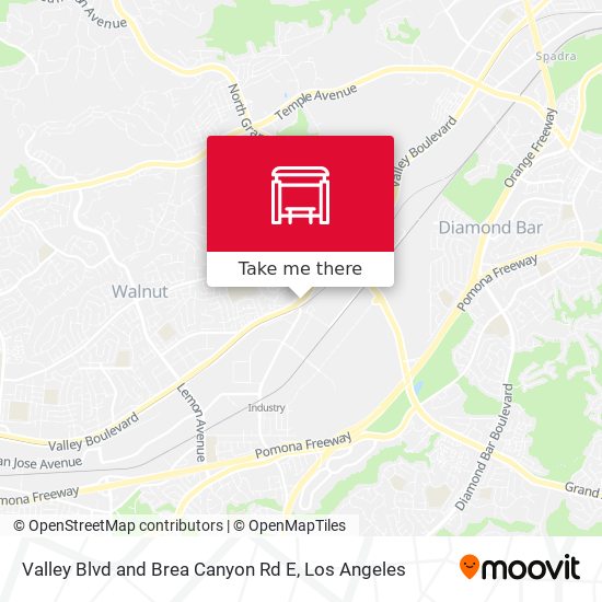 Valley Blvd and Brea Canyon Rd E map