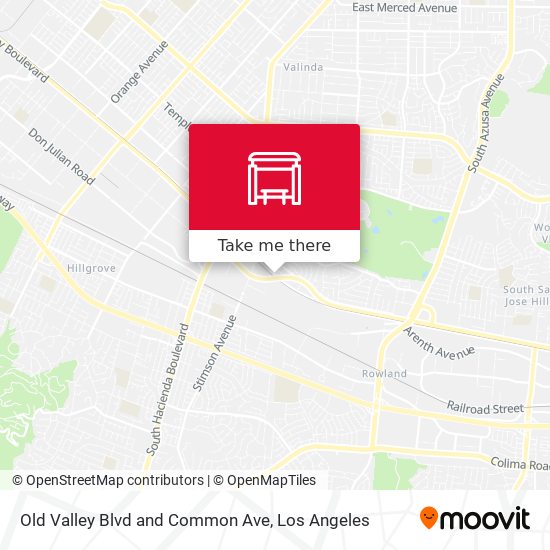 Old Valley Blvd and Common Ave map