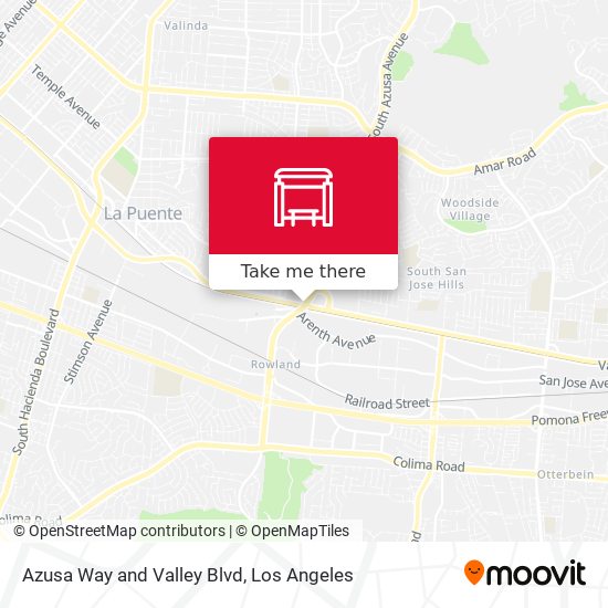 Mapa de Azusa Way and Valley Blvd