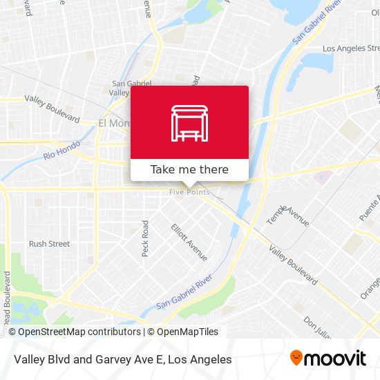 Valley Blvd and Garvey Ave E map