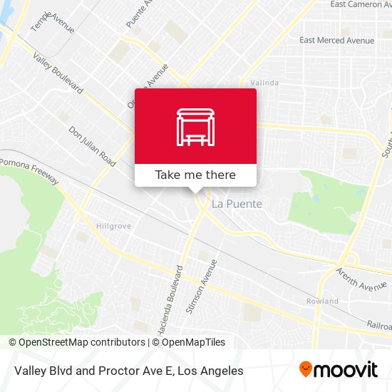 Valley Blvd and Proctor Ave E map
