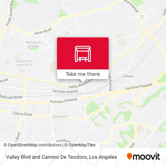 Valley Blvd and Camino De Teodoro map