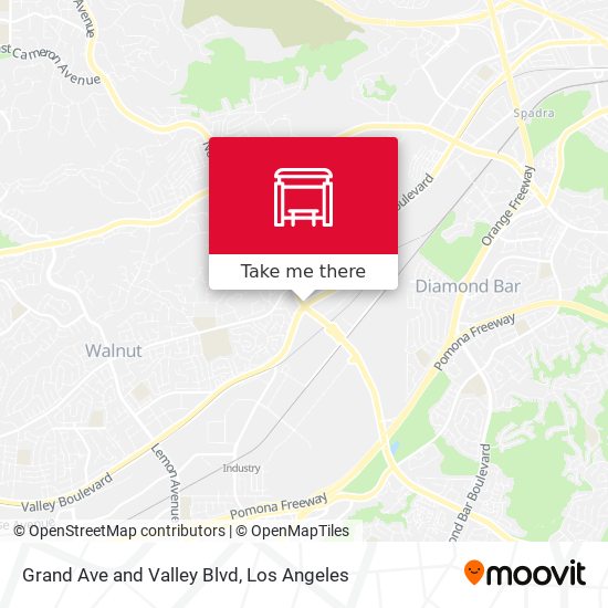 Mapa de Grand Ave and Valley Blvd