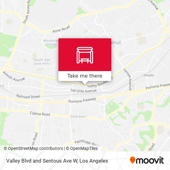 Valley Blvd and Sentous Ave W map