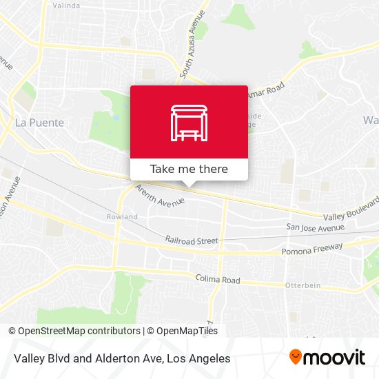 Mapa de Valley Blvd and Alderton Ave