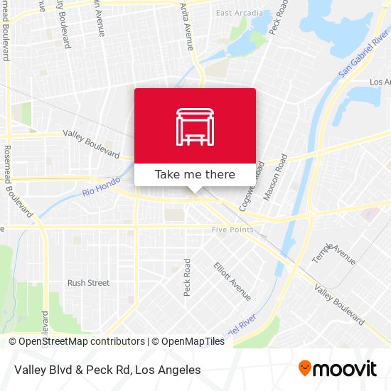 Mapa de Valley Blvd & Peck Rd