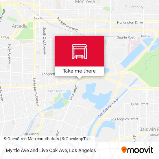Mapa de Myrtle Ave and Live Oak Ave