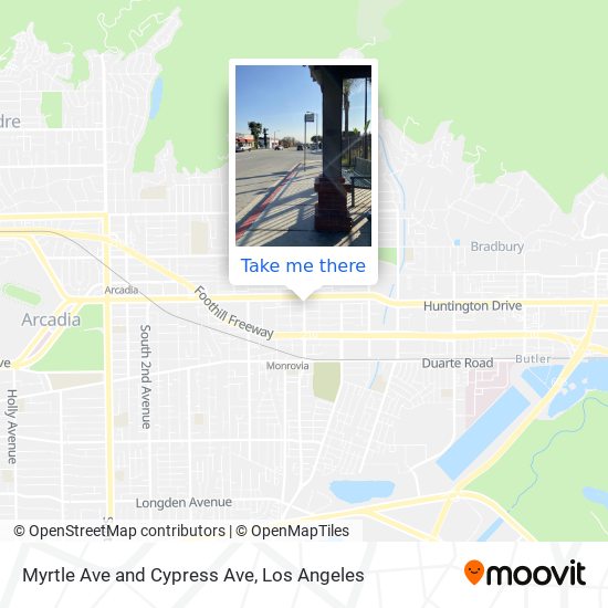 Mapa de Myrtle Ave and Cypress Ave