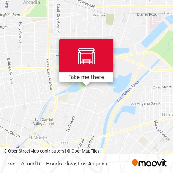Peck Rd and Rio Hondo Pkwy map
