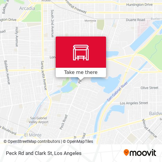 Mapa de Peck Rd and Clark St
