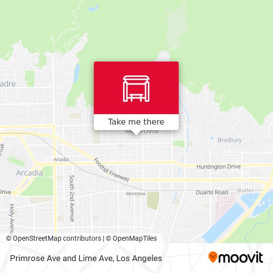 Mapa de Primrose Ave and Lime Ave