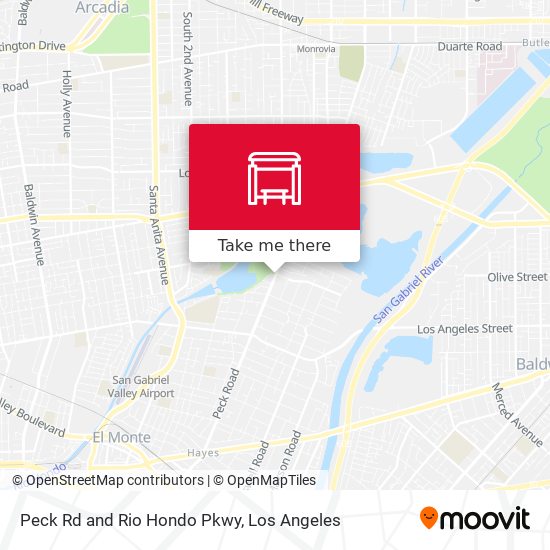 Peck Rd and Rio Hondo Pkwy map