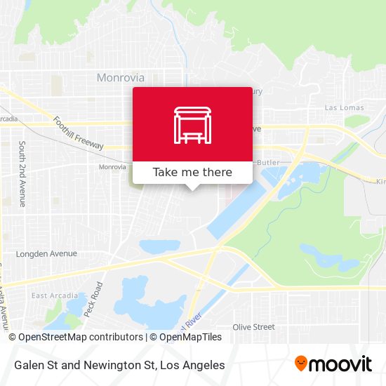 Galen St and Newington St map