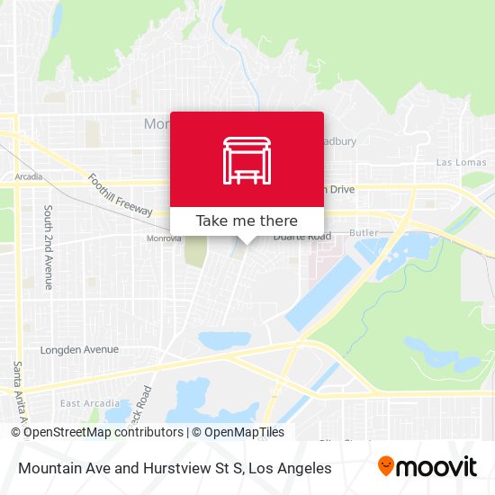Mountain Ave and Hurstview St S map