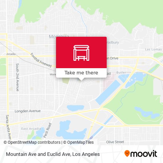 Mapa de Mountain Ave and Euclid Ave