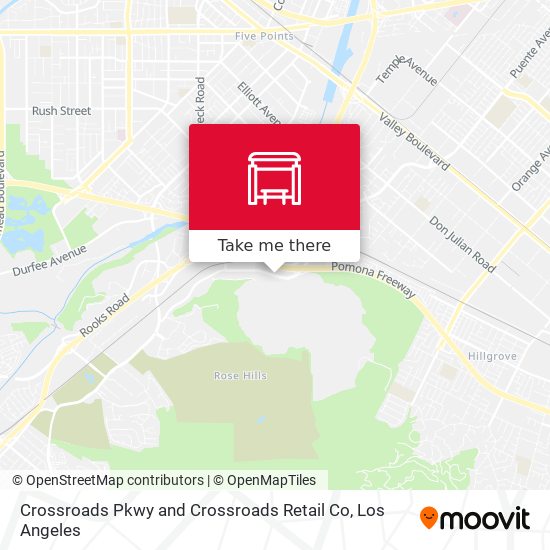 Crossroads Pkwy and Crossroads Retail Co map