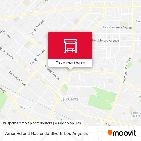 Mapa de Amar Rd and Hacienda Blvd E
