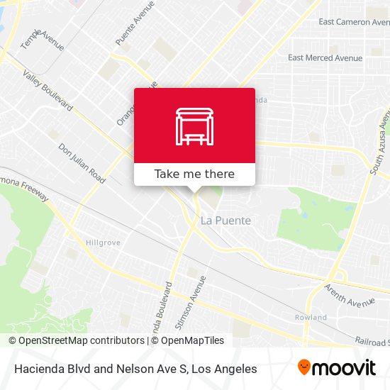Hacienda Blvd and Nelson Ave S map
