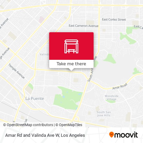 Amar Rd and Valinda Ave W map