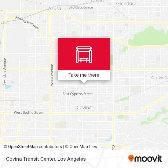 Covina Transit Center map