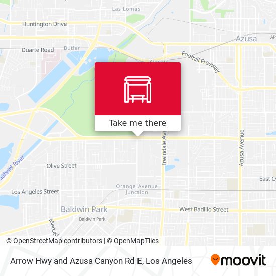 Arrow Hwy and Azusa Canyon Rd E map
