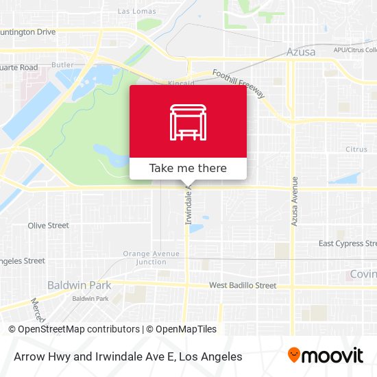 Mapa de Arrow Hwy and Irwindale Ave E