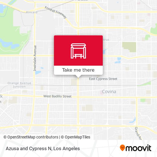 Azusa and Cypress N map
