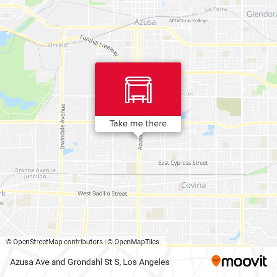 Mapa de Azusa Ave and Grondahl St S