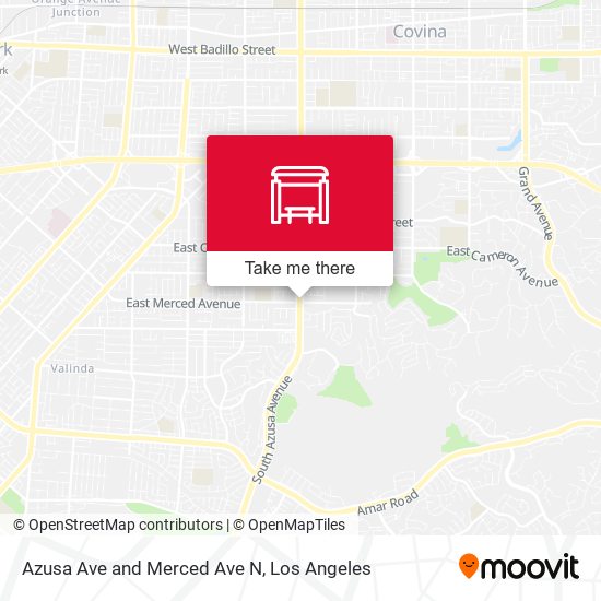 Mapa de Azusa Ave and Merced Ave N