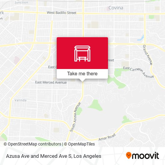 Mapa de Azusa Ave and Merced Ave S