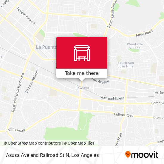 Mapa de Azusa Ave and Railroad St N