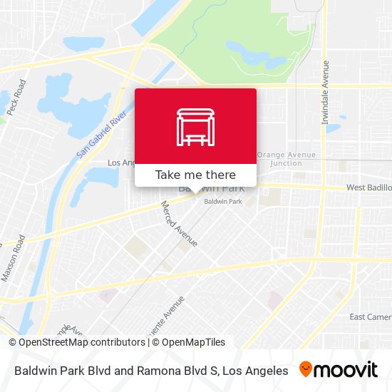 Mapa de Baldwin Park Blvd and Ramona Blvd S